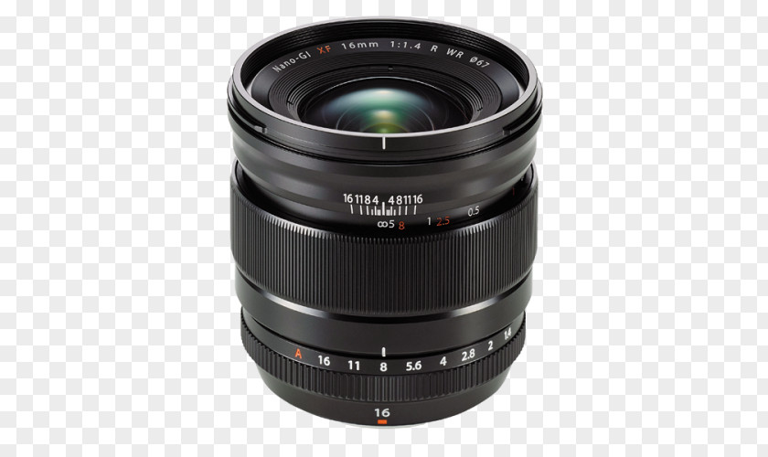 Fujifilm Dslr Fujinon XF 16mm F1.4 R WR F/1.4 Camera Lens PNG