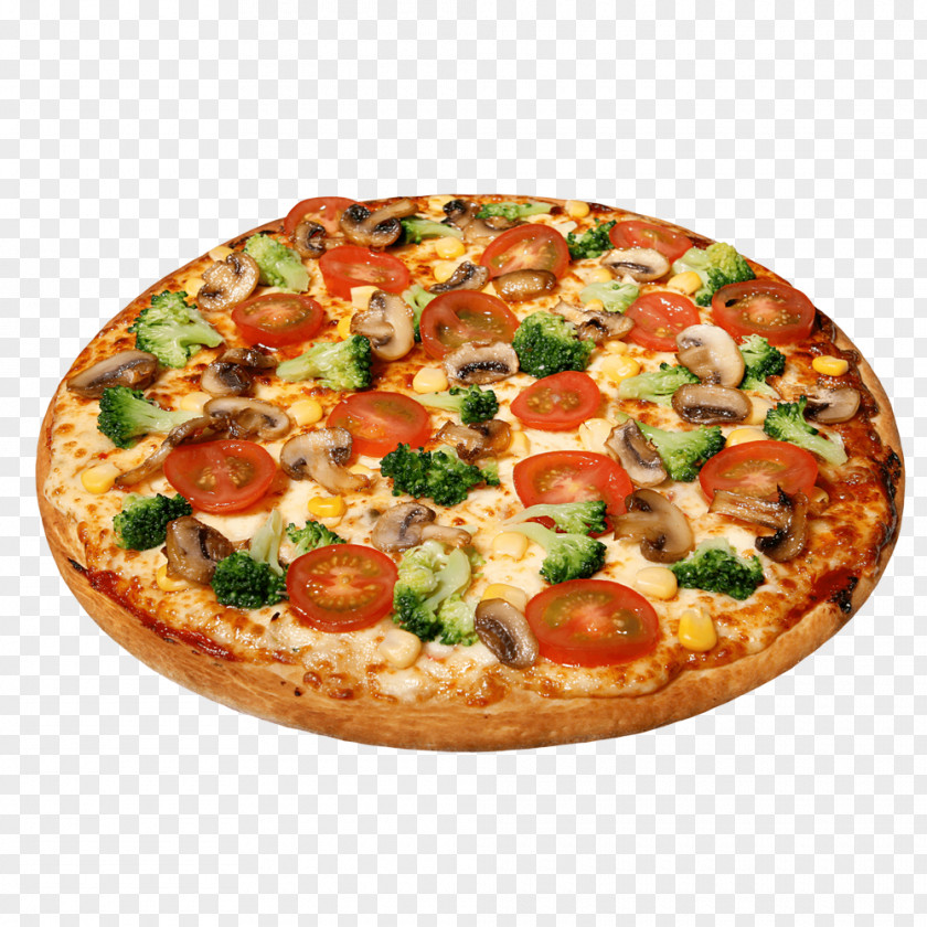 Mushrooms And Broccoli Taste Tomato Pizza Fast Food Breakfast Buffet PNG