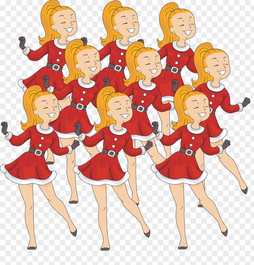 Dancing LADY All I Want For Christmas Is You Stock Photography PNG