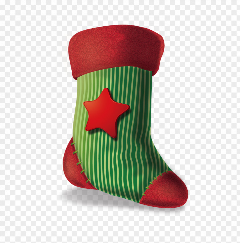 Free Christmas Vector Pull Socks Stocking Hosiery PNG