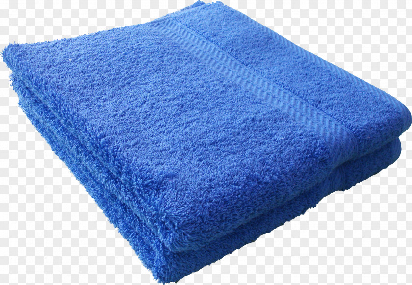 Towel Blanket Cotton Bathroom Blue PNG