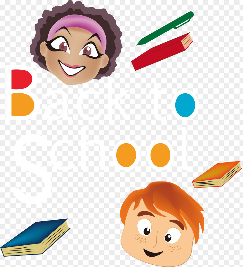 Vector Cartoon School Poster Student First Day Of Illustration PNG