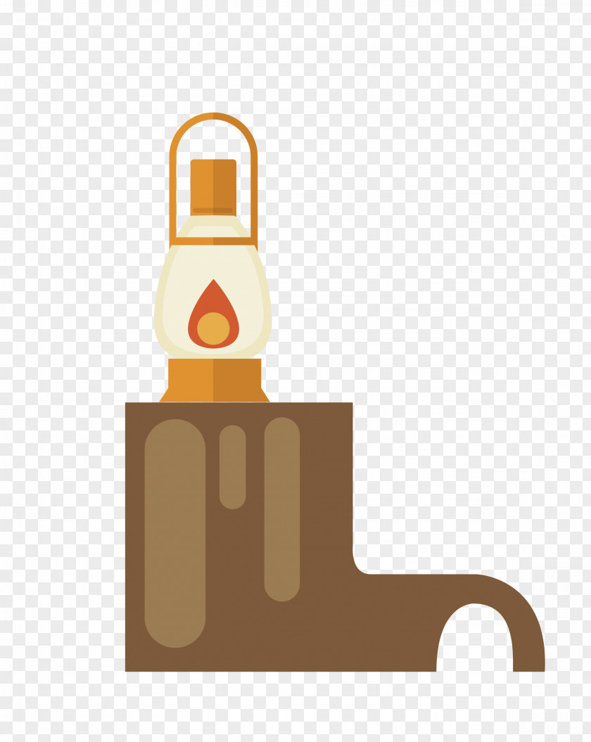 Vector Dark Kerosene Lamp Lighting PNG