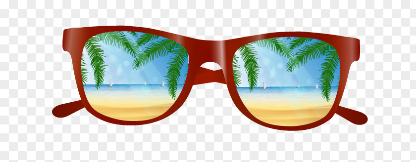 Vector Sunglasses Beach Computer File PNG