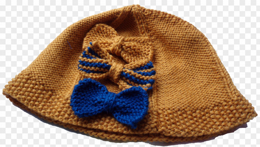 Decorative Bows Wool Hat Knitting Knit Cap PNG