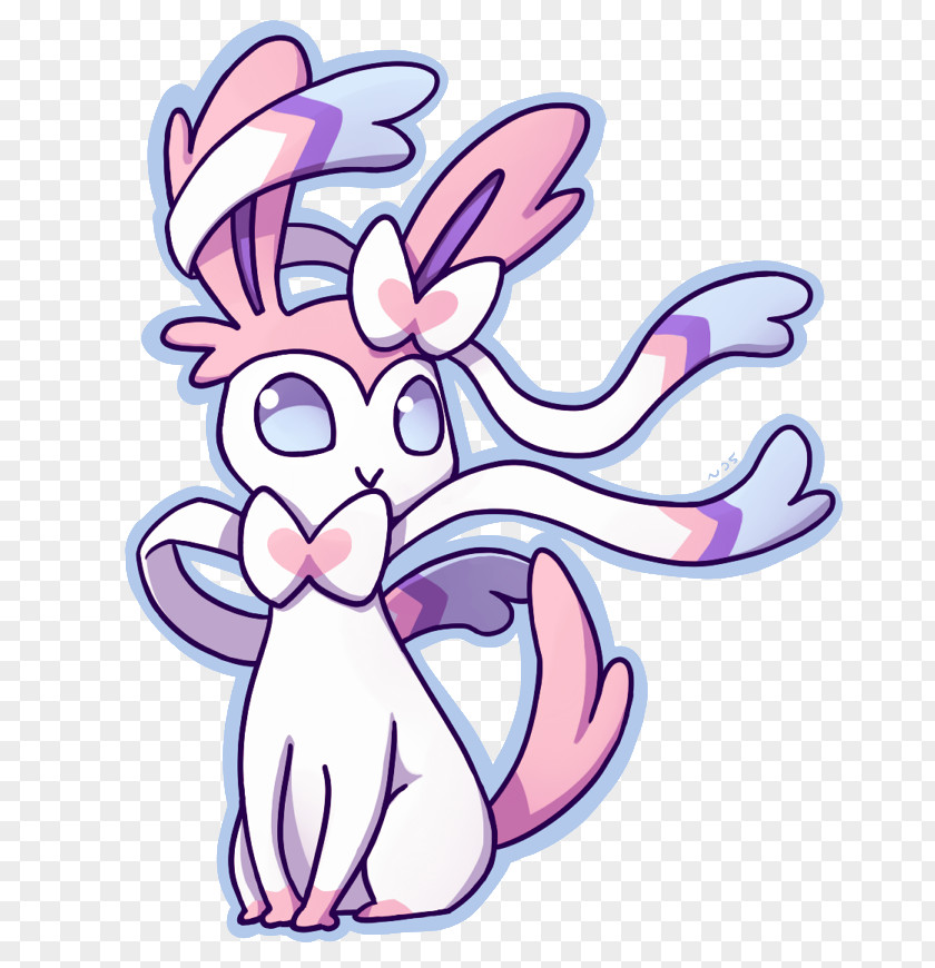 Design Easter Bunny Cartoon Line Art Clip PNG