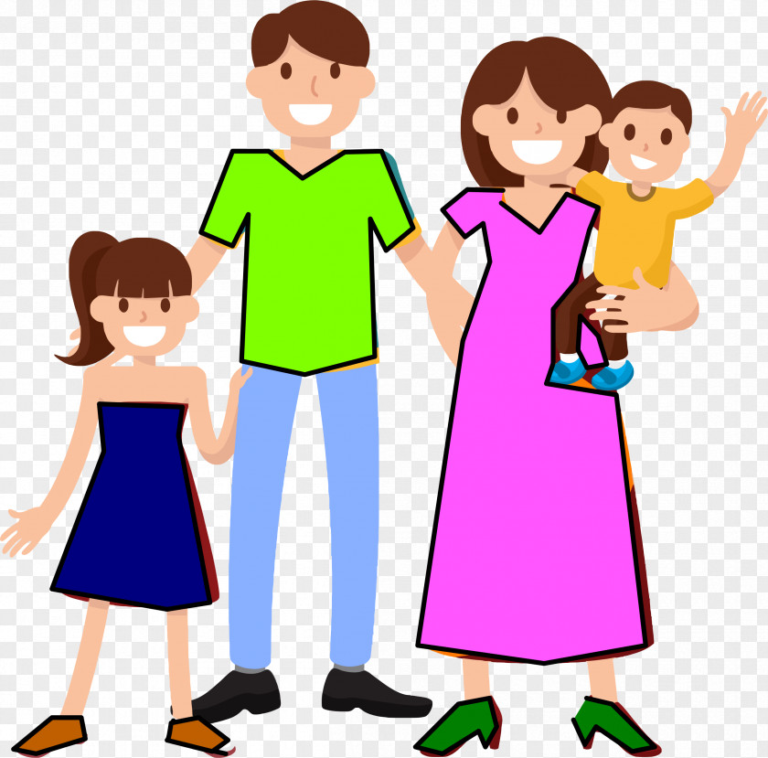 Four Clipart Family Clip Art PNG