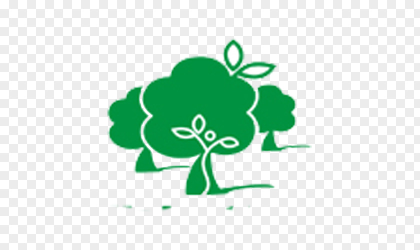 Green Simple Trees Logo Leaf Brand Font PNG