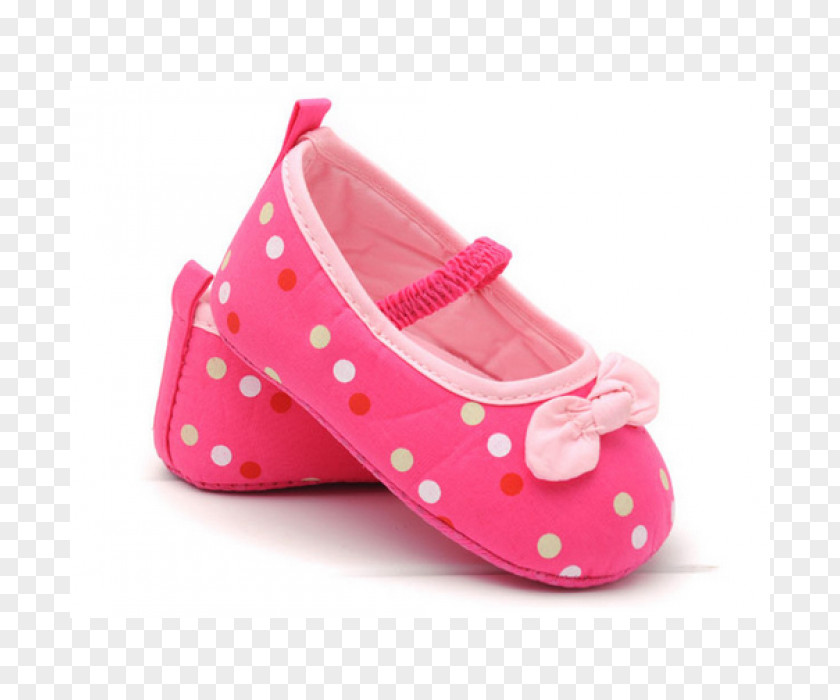 Pink Polka Dots M Shoe PNG