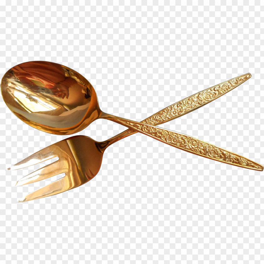 Spoon Cutlery Gold Fork Hot Springs Tableware PNG