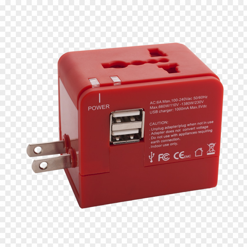 USB AC Adapter Electronics Reisestecker PNG