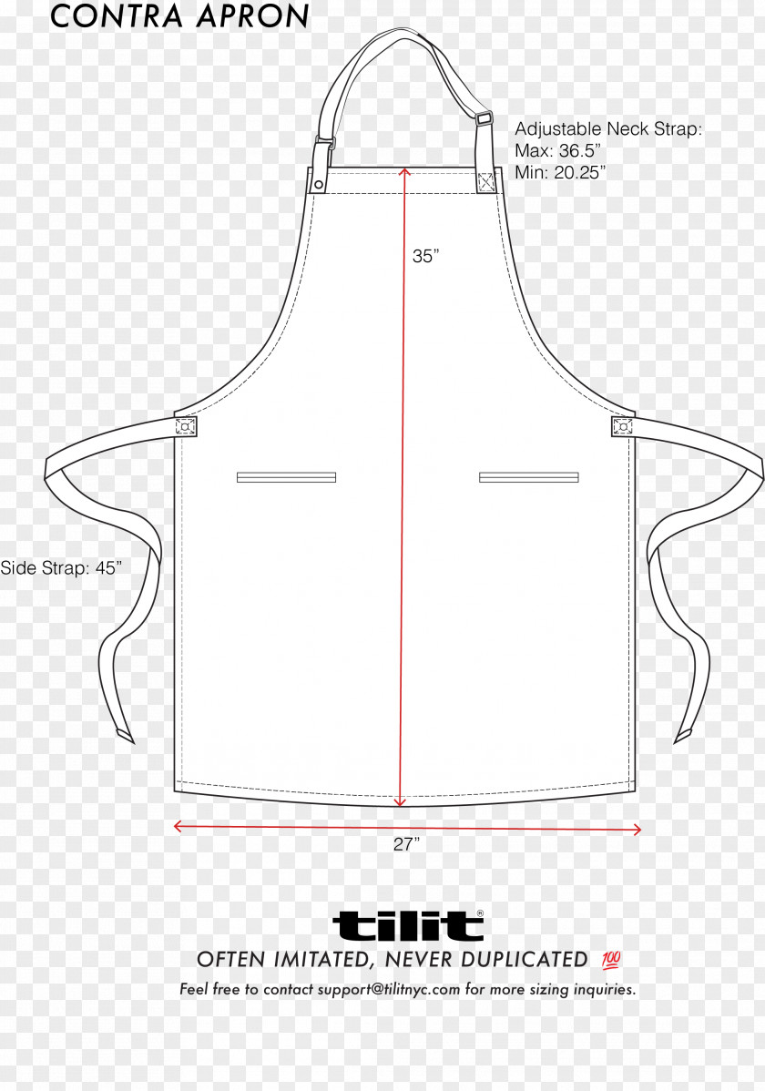 Waxed Cotton Apron Outerwear Chef Cook Pattern PNG