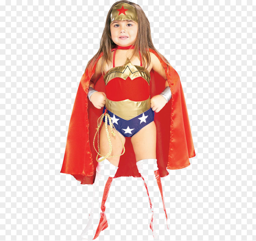 Costume Wonder Woman Halloween Toddler Child PNG