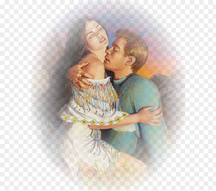 Couple In Love Oil Painting Art Image PNG