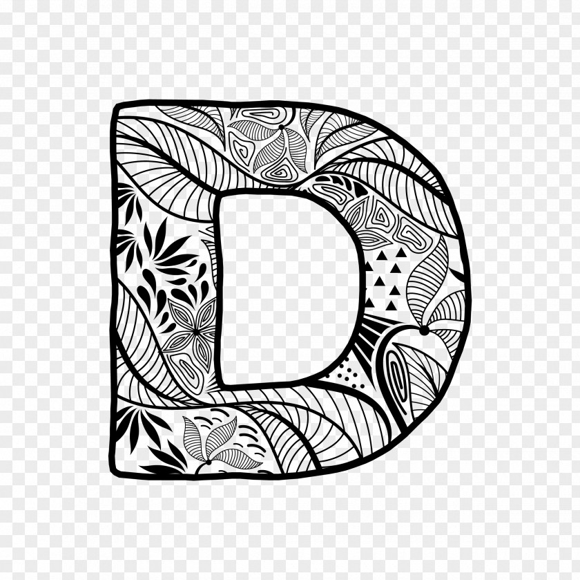 Creative Letters Drawing Line Art PNG