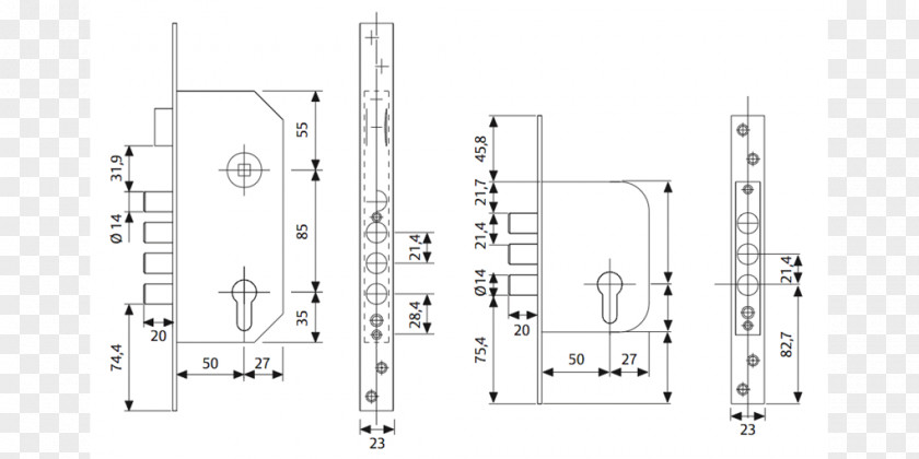 Door Electronic Lock Assa Abloy Steel PNG