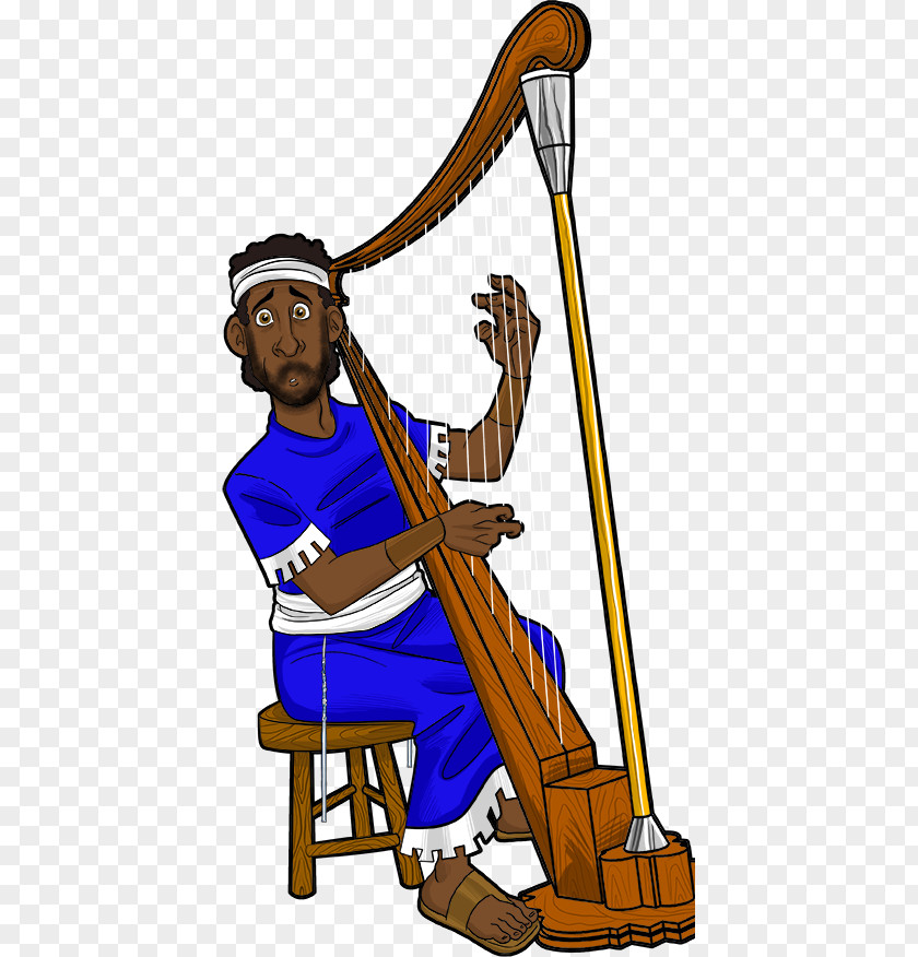 King David Bible Harp Moab Kinnor Clip Art PNG