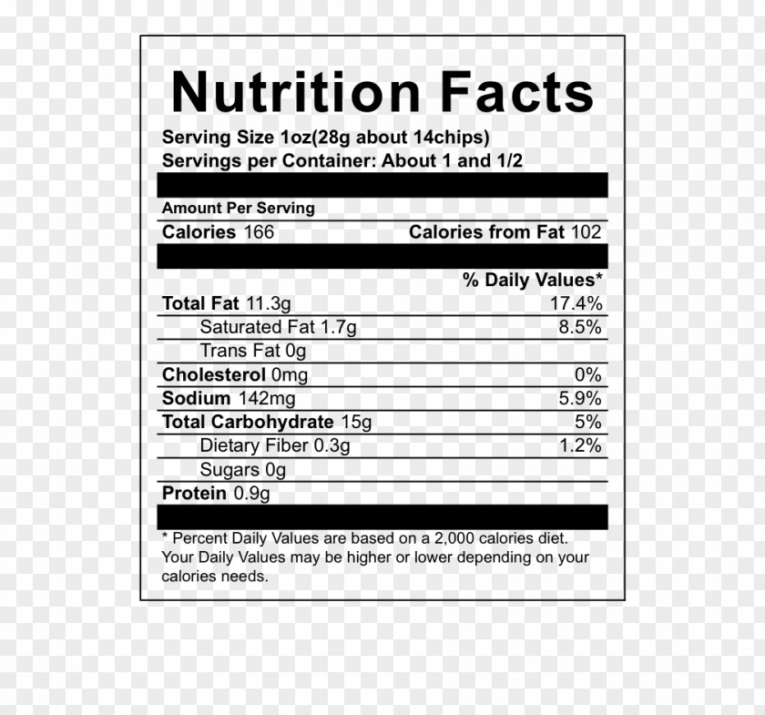 Pink Salt Nutrition Facts Label Calorie Serving Size Broth PNG