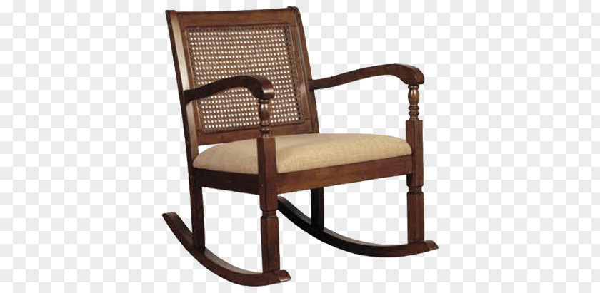 Rocking Chair Armrest Wood Garden Furniture PNG