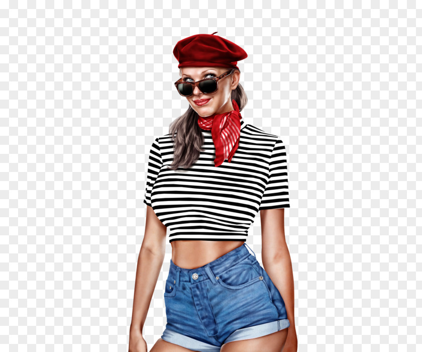 Sunglasses T-shirt Sleeve Headgear Neck PNG