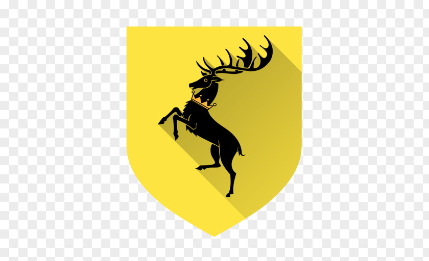 Baratheon Silhouette Brand Deer Yellow Horn PNG