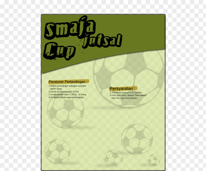 Brosur Paper Brochure Futsal Pamphlet PNG