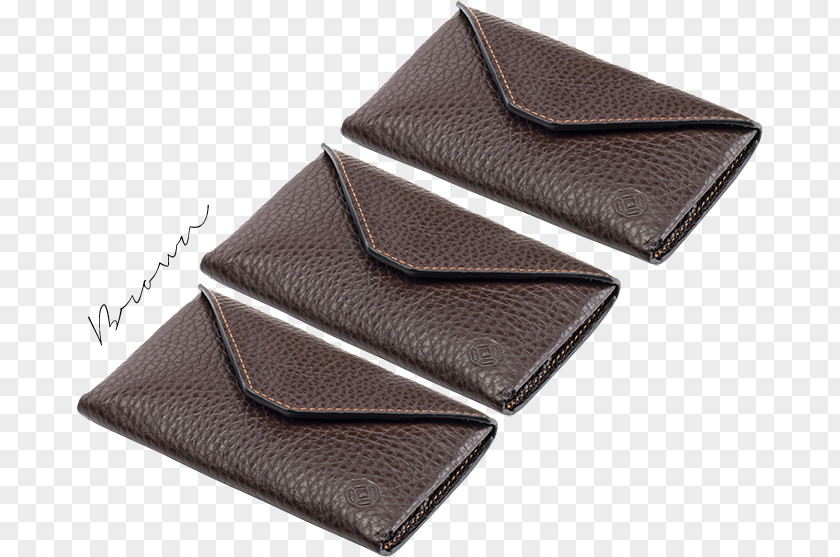 Brown Business Card Wallet Leather Credit Cowhide Material PNG