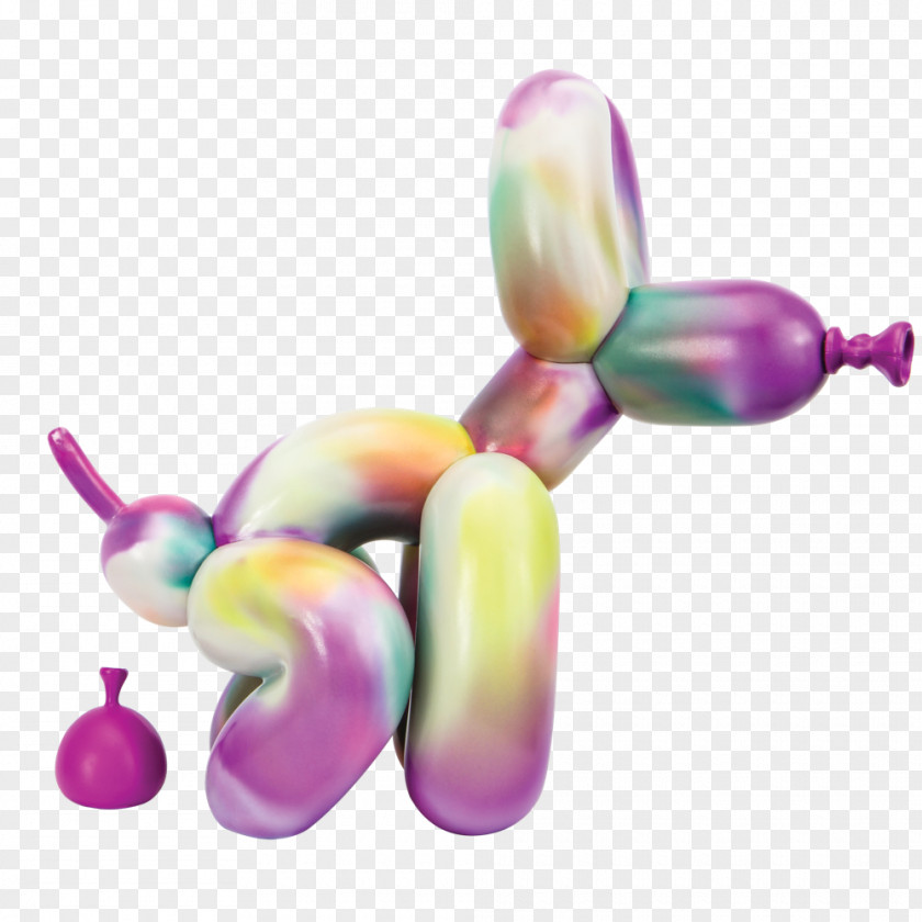 Pooping Balloon Dog Paddle Pop Toy PNG