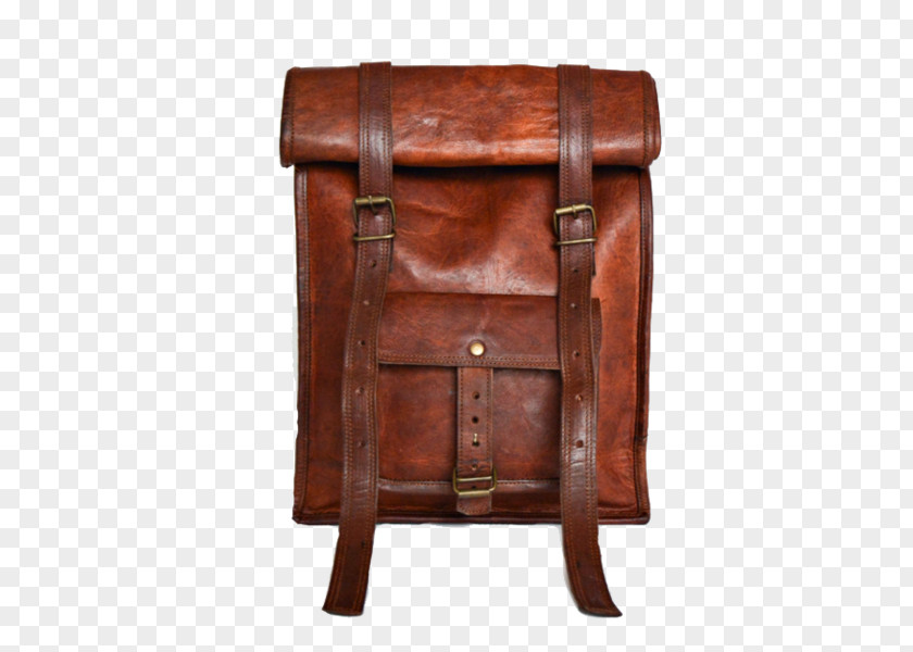 Table Wood Stain Leather Chair Bag PNG