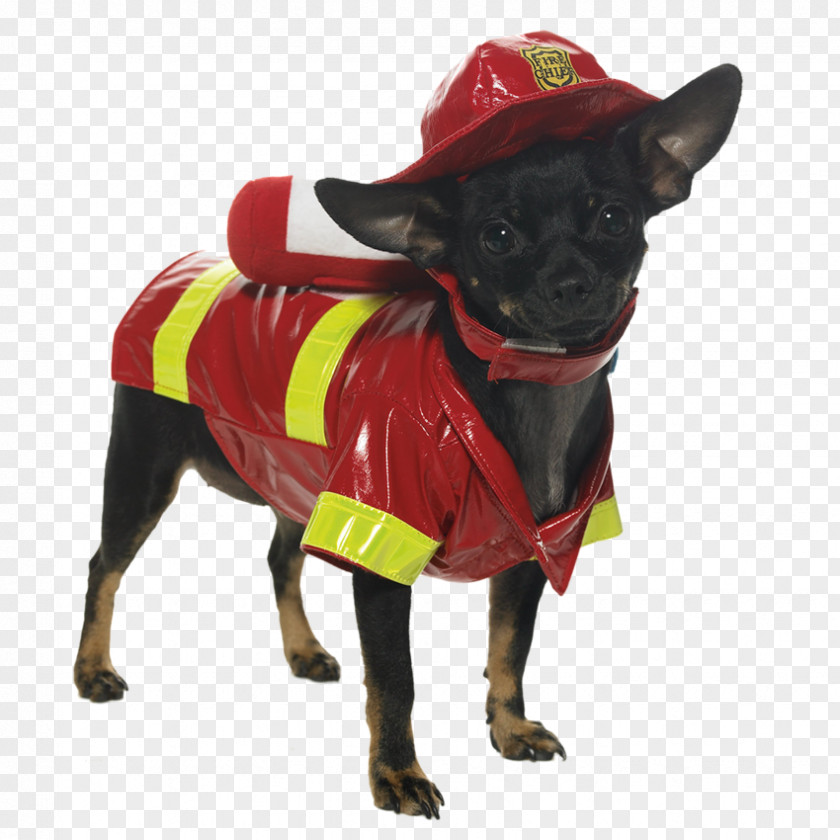 Dog Clothes Puppy Costume Firefighter Pet PNG