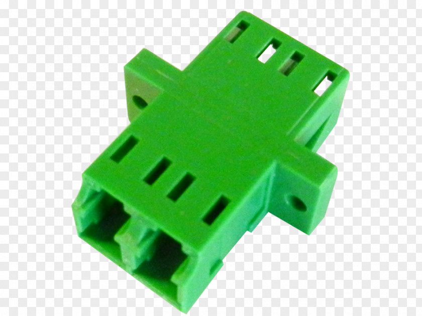 Duplex Electrical Connector Adapter Electronics Green Multi-mode Optical Fiber PNG