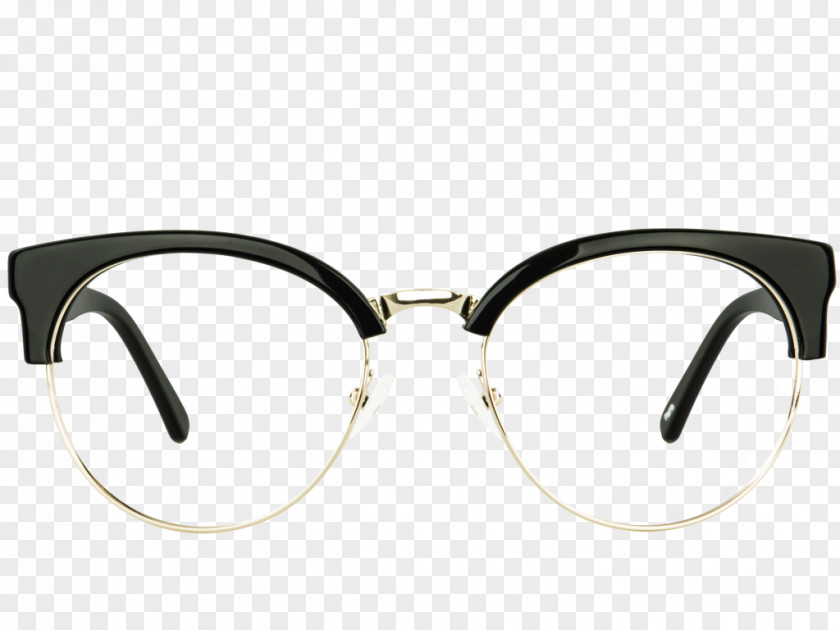 Elegant Anti Sai Cream Goggles Sunglasses Polette Rimless Eyeglasses PNG