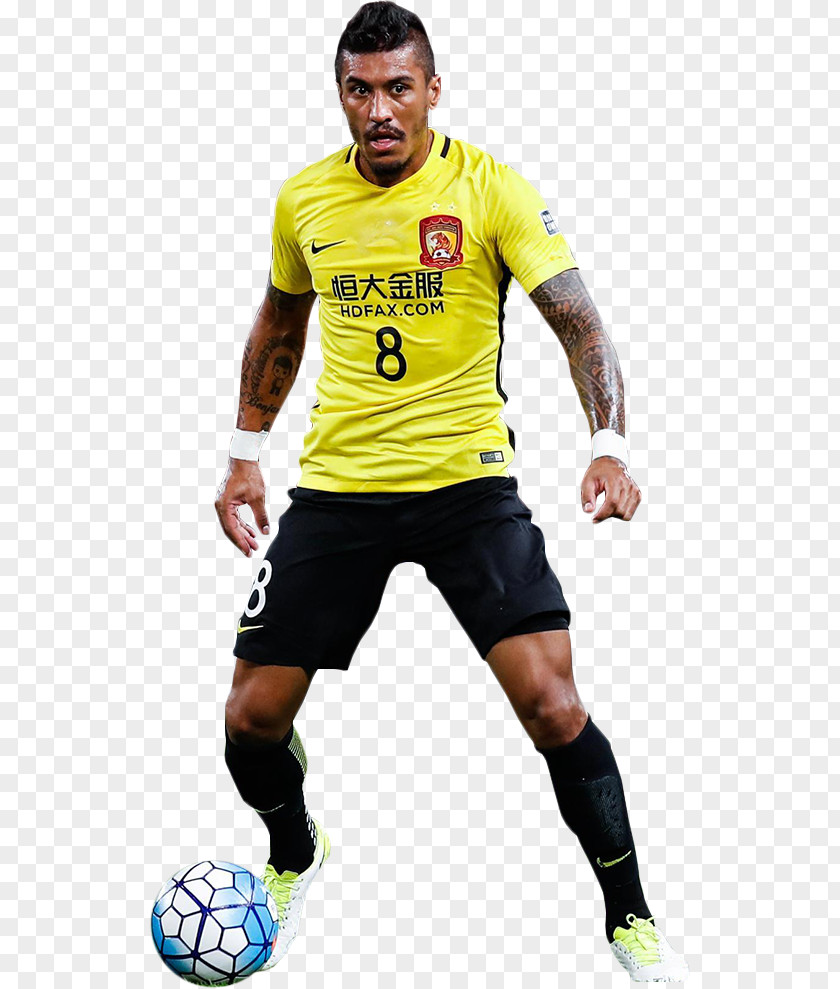 Fc Barcelona Paulinho FC Soccer Player Guangzhou Evergrande Taobao F.C. Jersey PNG