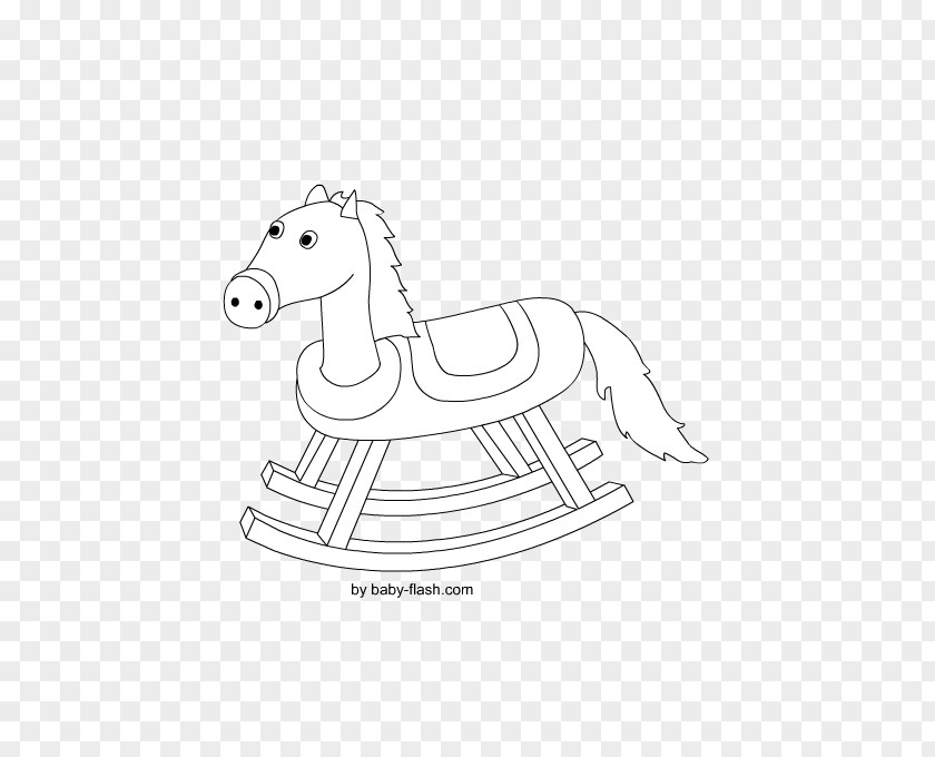 Horse Line Art Cartoon Clip PNG