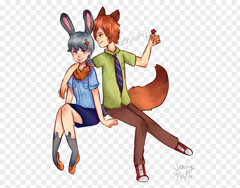 Judy Hopps Y Nick Wilde Homo Sapiens Human Behavior Friendship Clip Art PNG