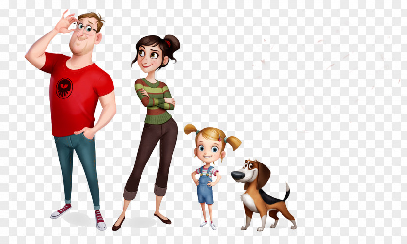 A Family Of Three With Dog Spain Film Director Animation Subtitle PNG