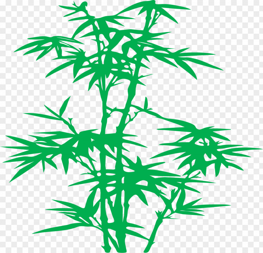 Bamboo Planting Silhouette Clip Art PNG