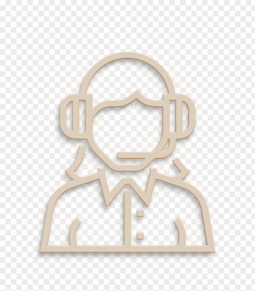 Call Center Icon Professional Occupation Headset PNG