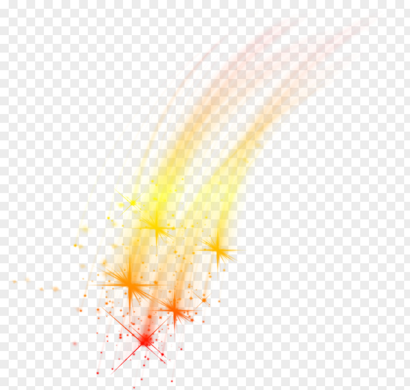 Colorful Stars Yellow Angle Pattern PNG