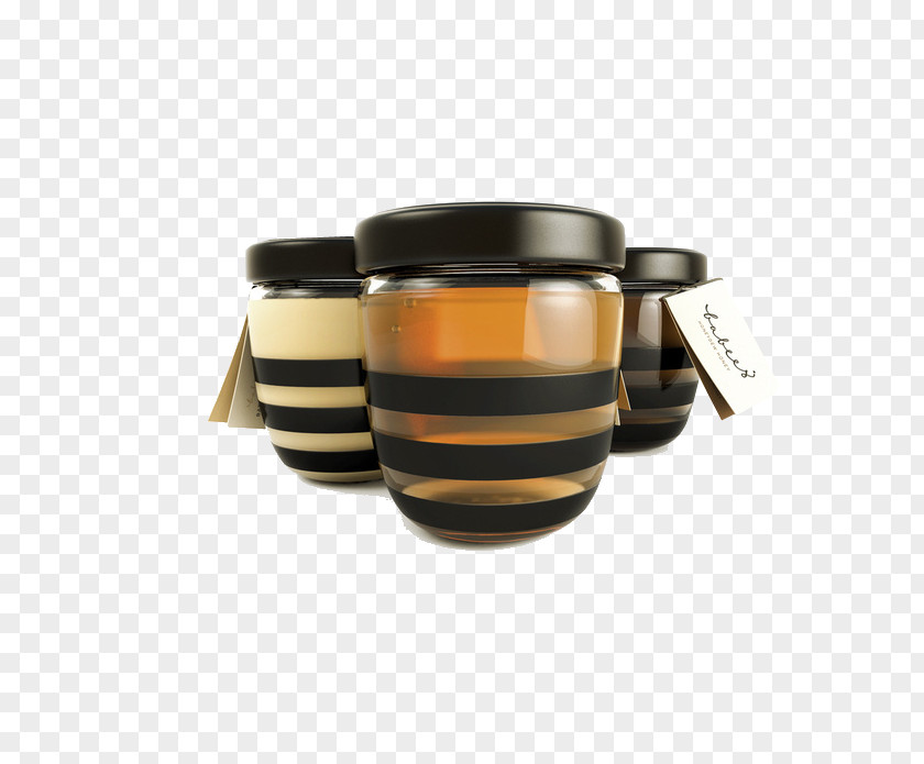 Honey Packaging And Labeling Jar Idea PNG