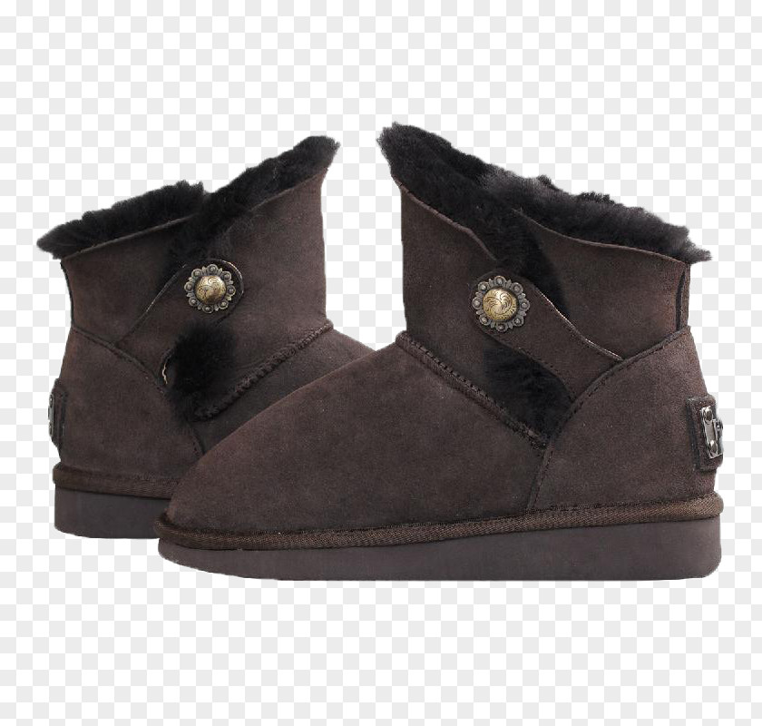 Snow Boots Boot Suede Shoe PNG