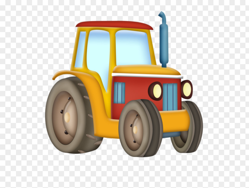 Tractor Paper Clip Art PNG