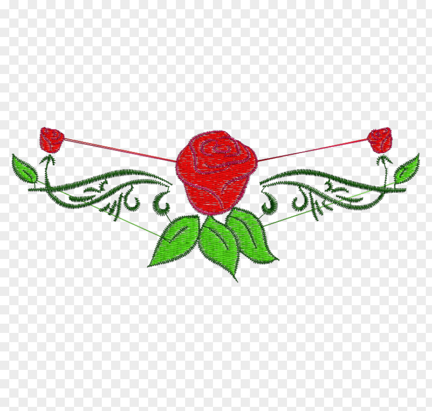 Design Rose Family Floral Pattern PNG
