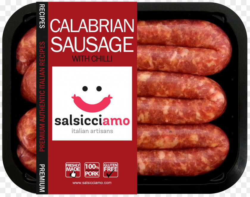 Sausage Bratwurst Italian Cuisine Salami 'Nduja PNG