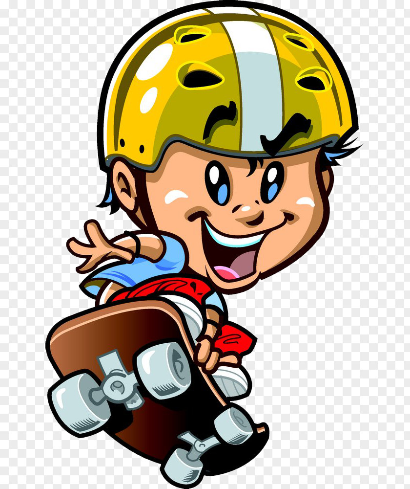 Leap Skateboard Cartoon Skateboarding Clip Art PNG