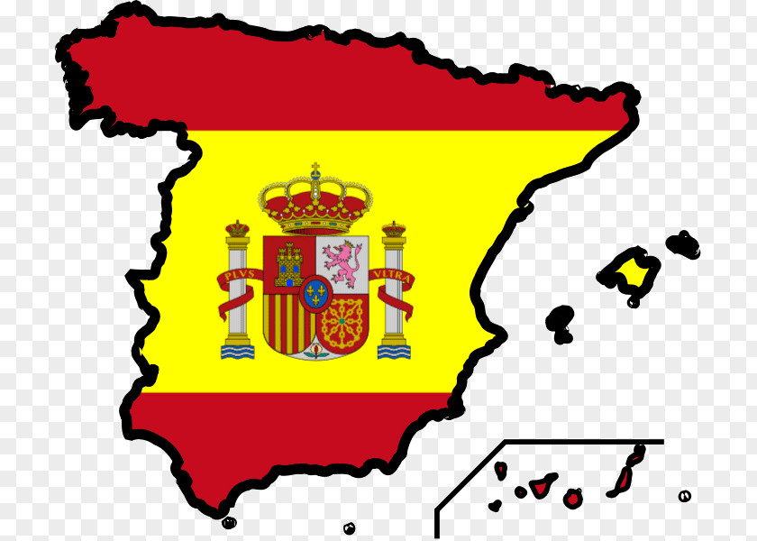 Map Flag Of Spain Clip Art PNG