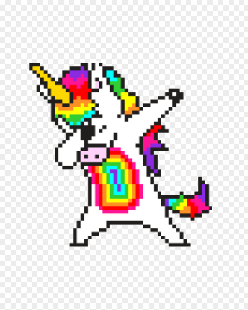Unicorn Pixel Art Drawing PNG