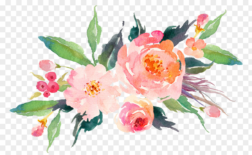 Flower Watercolor T-shirt Paper Bouquet Painting PNG