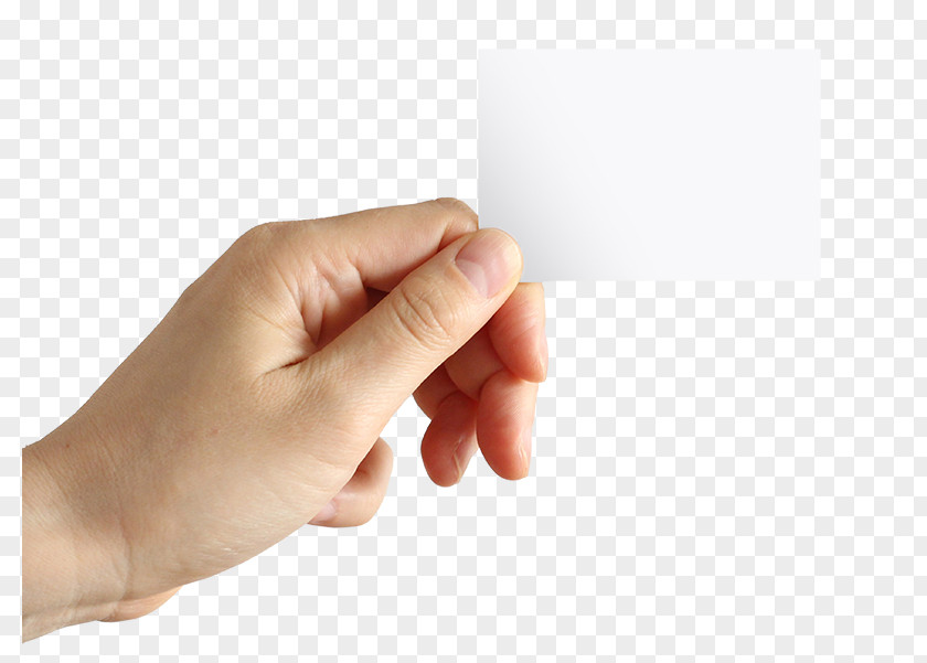 Hand Holding Business Card Paper Company PNG