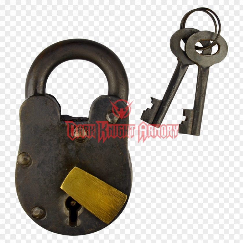 Old Lock Padlock Key Combination Chain PNG